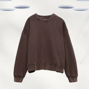 Ex Hush Damen Langarm Sweatshirt mit offenem Rücken in Braun (Defekt) - Bild 1 von 6