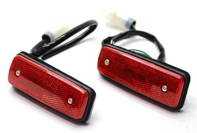 New LH RH Rear Side Marker Lights Pair For 79-83 Toyota Pickup Truck Round Plug — 第 1/4 张图片