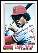 1982 TOPPS TITO LANDRUM . ST. LOUIS CARDINALS #658