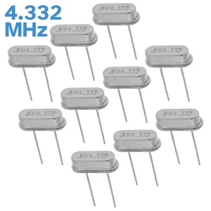 10pcs HC-49/S 4.332 MHz Quartz Crystal Resonator Piezoelectric Oscillator - Picture 1 of 4