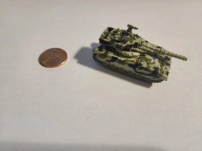 Micro Machines MILITARY G.I. Joe Merkava MK3 Tank Green Camo Blue Shield Symbol - Image 1 of 4