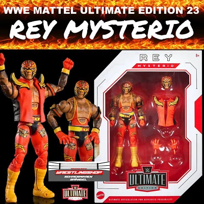 WWE MATTEL ULTIMATE EDITION SERIE 23 REY MYSTERIO WRESTLING FIGUR ELITE WCW NEU