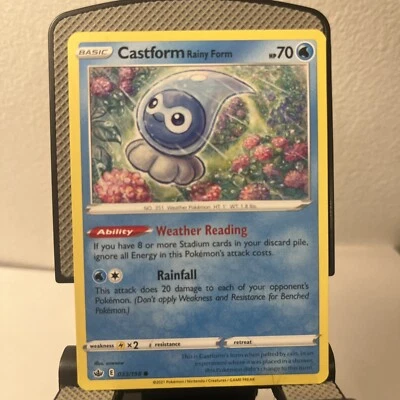 Castform Rainy Form 033/198 Swsh06: Sword & Shield - Chilling Reign Regular - Image 1 of 2