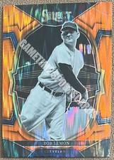 Bob Lemon 2023 Panini Select Orange Flash Prizm #84 Parallel Cleveland Indians