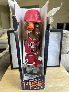 Vintage MICHAEL JORDAN PUPPET KOOLER NBA Collectible Drink Cup Damaged Box - Picture 1 of 10