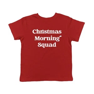 Toddler Christmas Morning Squad T Shirt Funny Xmas Party Family Novelty Graphic - Picture 1 of 7