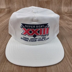 Vtg San Francisco 49ers Cincinnati Bengals Hat Snap Back Super Bowl XXIII 80's - Picture 1 of 11