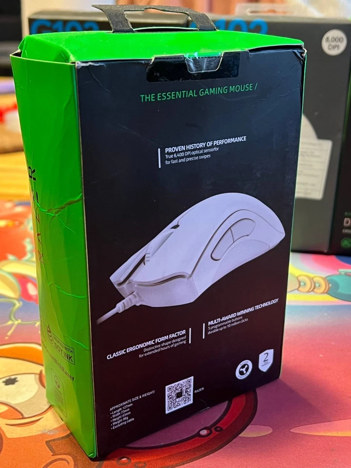 Razer DeathAdder Essential 2021 - Souris Gaming Filaire Optique 6400 DPI - White - Photo 1/2