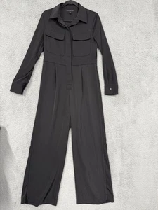 Banana Republic Jumpsuit Damen 6 Langarm weites Bein Hose Utility Taschen - Bild 1 von 19