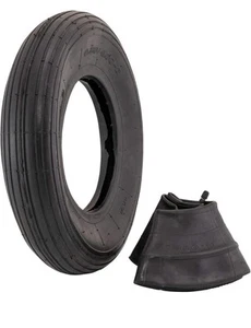 4.80/4.00-8" Ribbed Tread Replacement Pneumatic (Air-Filled) Tire and Inner Tube - Picture 1 of 5