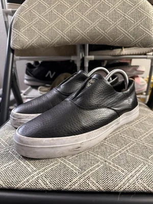 Zapato sin cordones de cuero negro HUF Dylan Rieder para hombre talla 9 Foto 1 de 4