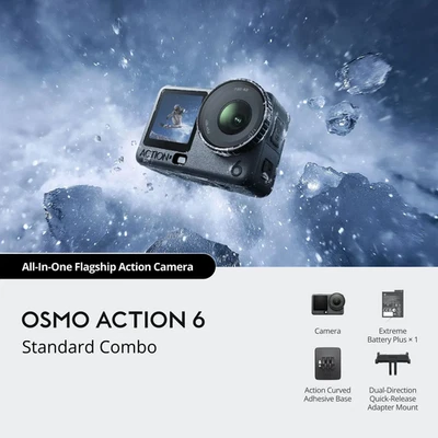 Genuine NEW DJI Osmo Action 6 Standard Combo - All-New 1/1.1-lnch Square Sensor - Image 1 of 4