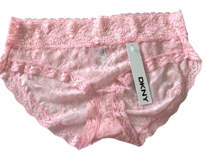 DKNY® Grande culotte bikini femme ROSE dentelle #543000 neuve - Photo 1/5