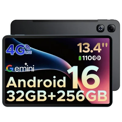 DOOGEE TabG6Max Android 16 Tablet 13,4 Zoll 32GB+256GB 11000mAh 4G LTE 8 Core DE - Bild 1 von 4