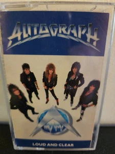 AUTOGRAPH Loud And Clear 1987 CASSETTE TAPE GLAM/HAIR METAL HARD ROCK - Picture 1 of 6