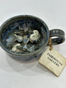 Steve Beacham Handcrafted Pottery Mug/Cup 1993 Vintage Signed RARE Beautiful - Picture 1 of 5