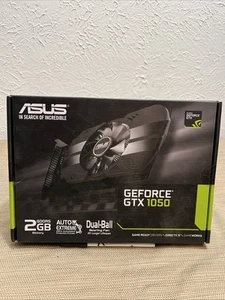Asus NVIDIA GeForce GTX 1050 2GB GDDRS Dual Ball Bearing Fan Gaming Graphics - Picture 1 of 12