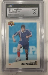 1995-96 Panini UNFP Les Records Divers Zinedine Zidane #R16 CSG 3 - Picture 1 of 2
