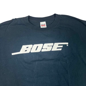 Vintage Bose Shirt Mens 2XL Black Graphic Logo Advertising Audio Electronics - Picture 1 of 7