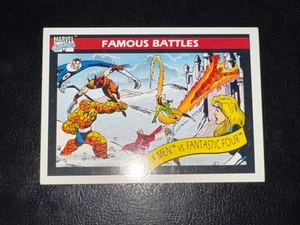 Tarjeta coleccionable Impel Marvel Famous Battles 1990 X-Men vs. Fantastic Four #101 - Imagen 1 de 2