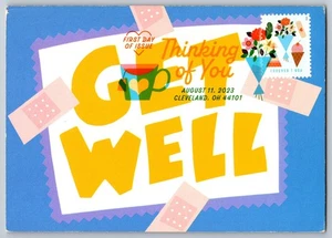 #5805 Thinking of You Bandage FDC Maxi Card w/DCP Cancel - Picture 1 of 2