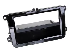 für Skoda Superb 3T4 Auto Radio Blende Einbau Rahmen 1-DIN Klavierlack schwarz - Bild 1 von 1