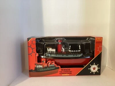 ERTL COLLECTIBLES 2002 MILLENNIUM EDITION TEXACO “THE AMERICAN” TUGBOAT BANK - Image 1 of 2