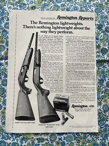 Vintage 1976 Remington Lightweights Print Ad Models 1100 & 870 Ad Only - Bild 1 von 7