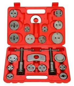22PC Pro Disc Brake Caliper Compressor Rewind Wind Back Tool Set Piston Pad Kit - Picture 1 of 10