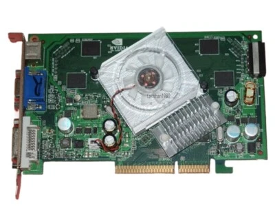 Nvidia GeForce 7600GS AGP 512MB Video Card TVO DVI VGA Stallone, Devil SWAT - Image 1 of 4