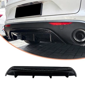 Rear Bumper Diffuser Spoiler Lip Splitter Body Kit For Alfa Romeo Stelvio 2017+ - Picture 1 of 6