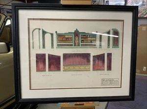 “My Fair Lady” Set Rendering, Des Moines Comm Playhouse, Original, Framed  [B] - Picture 1 of 7
