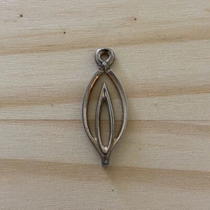 Vtg Fertility Symbol Handmade S Silver Hippie Roach Clip Cigarette Holder sty17S - Picture 1 of 7