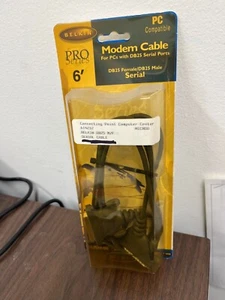 VINTAGE - MODEM CABLE - 6' DB25 FEMALE/MALE SERIAL - NEW SEALED - F2J088-06 - Picture 1 of 1
