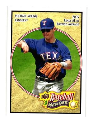2008 Upper Deck Baseball Heroes #167 Michael Young Texas Rangers - Image 1 of 2