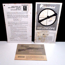 Vintage Glenfield 75 60 Rifle 200 Scope Manuals