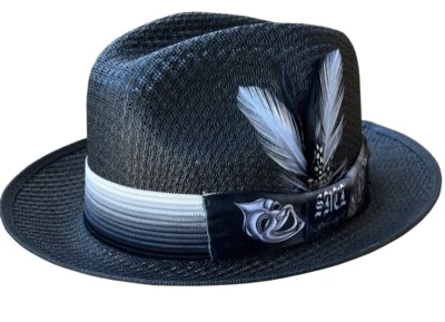 Freddy Negrete Lowrider Fedora Hat Black Mens Smile Now Cry Later By Summit Hats - Image 1 of 4