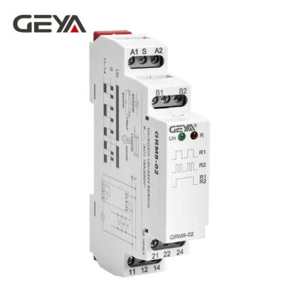 GEYA Latching Relay Memory Relay Impulse Relay Electronic 16A 12V-240V Din Rail - Image 1 of 4