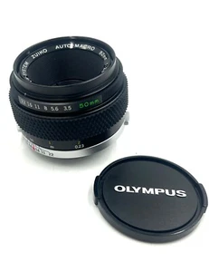 [Mint] Olympus OM SYSTEM ZUIKO AUTO MACRO 50mm f/3.5  MF Lens from Japan - Picture 1 of 6