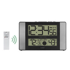 513-1417AL La Crosse Technology Atomic Digital Wall Clock with TX141-BV2 Sensor