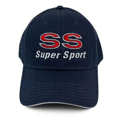Chevrolet SS Super Sport Hat  - Navy Blue - FREE SHIPPING IN A BOX - USA - Imagem 1 de 4