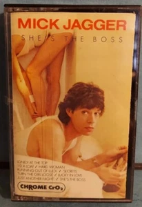 MICK JAGGER OF ROLLING STONES SHE'S THE BOSS W/ JUST ANOTHER NIGHT . CHROME CrO2 - Picture 1 of 4