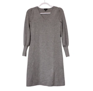 Talbots Sweater Dress XS Pure Merino Wool Knit Long Sleeve Stretch Minimalist - Picture 1 of 14