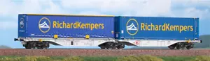 ACME 40381 Carro intermodale Sggmrss 90’ HUPACcon casse mobili "Richard Kempers" - Imagen 1 de 6