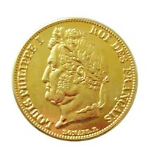 COPIE 1 Pièce plaquée OR ( GOLD Plated Coin ) - 20 Francs Louis-Philippe 1848 A