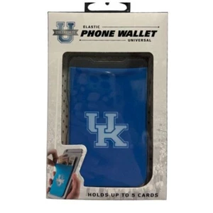 Kentucky Wildcats Cell Phone Wallet Elastic Universal with 3M NCAA Merch - Picture 1 of 3