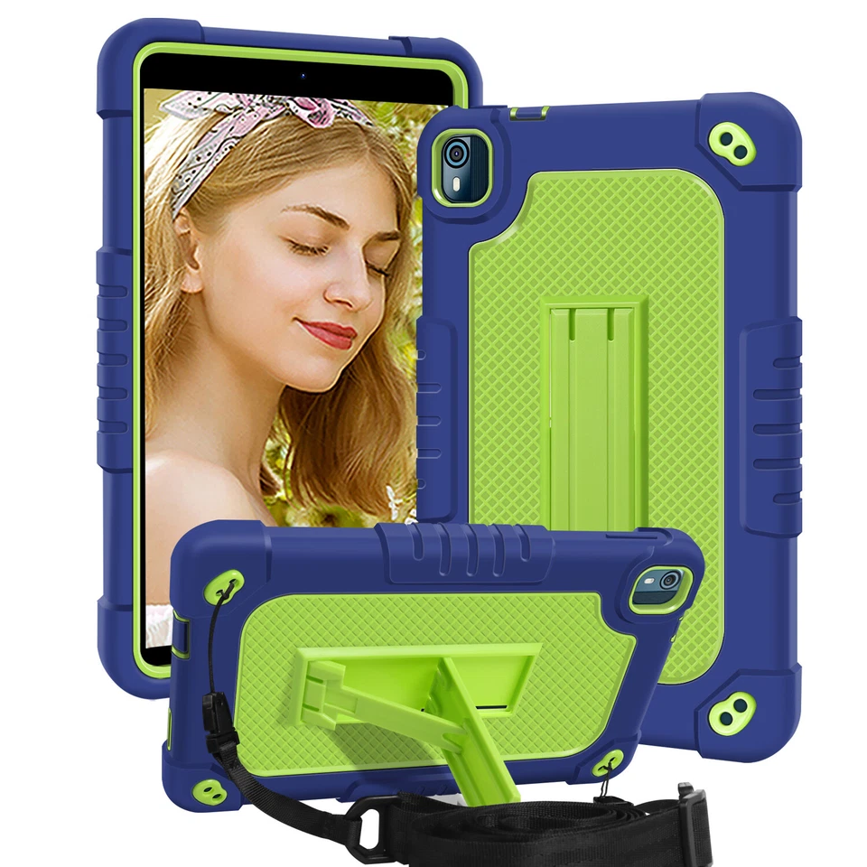 For Nokia T10 8.0 inch 2022 8" Tablet Case Shell Hybrid Cover and Shoulder Strap - Image 1 of 1