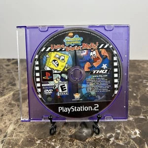 Bob Esponja Pantalones Cuadrados Luces Cámara Pantalones PS2 PlayStation 2 Solo Disco - Imagen 1 de 1