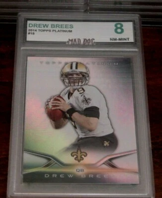 DREW BREES----2014 TOPPS PLATINUM****MINT 8*****CHARGERS--SAINTS---18 - Image 1 of 2