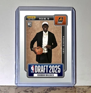 Tarjeta nocturna draft Phoenix Suns de Khaman Maluach novato 2025-26 Panini NBA #10 - Imagen 1 de 1